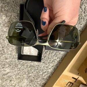 Serengeti Green Aviator Glasses